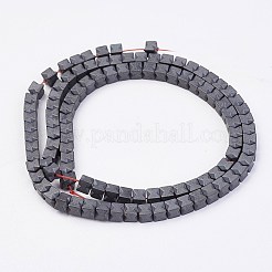 Non magnetici perle ematite sintetico fili&nbsp;G-F396-38-4x4mm
