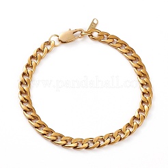 Herren PVD-Vakuumbeschichtung 304 Edelstahl kubanische Ketten Armbänder und Halsketten Schmuck-Sets&nbsp;SJEW-JS01157