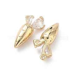 Pendentifs avec zircon cubiques à micro-pavés en laiton&nbsp;KK-L260-14G