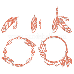 Globeland 2pcs 2 Stil Kohlenstoffstahl Stanzschablonen&nbsp;DIY-DM0003-60
