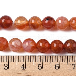 Naturbrand Knistern Achat Perlen Stränge&nbsp;G-G212-8mm-10