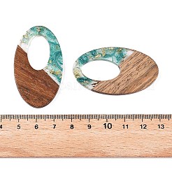 Suspensions en résine transparente et bois de noyer&nbsp;RESI-T057-02I