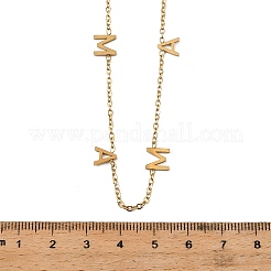 Muttertags-Halsketten mit dem Buchstaben „Mama“ aus Edelstahl 304 für Damen&nbsp;NJEW-Z117-01G