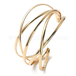 Bracelets manchette en fer électrophorèse&nbsp;BJEW-M057-07G