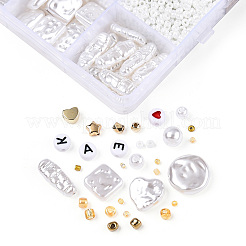 DIY 24 Stil Acryl- und ABS-Perlen Schmuckherstellungsset&nbsp;DIY-NB0012-02J