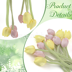 12 stücke 2 arten tuch doppel-kopf tulpe ornament zubehör&nbsp;FIND-CY0001-40