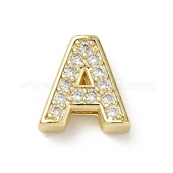 Messing Micro Pave klare Zirkonia Folie Charms&nbsp;KK-I382-04G