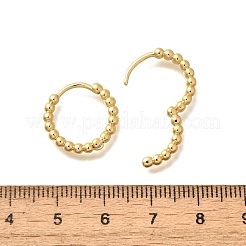 Runde Creolen aus Messing mit Gestellbeschichtung für Damen&nbsp;EJEW-C125-12G