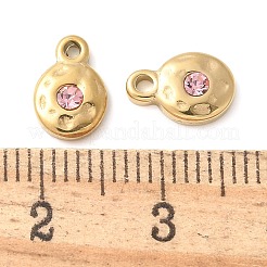 304 Edelstahl mit Strass-Anhängern&nbsp;STAS-Q345-17G-02