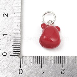Legierung Emaille Tier Cartoon Charms&nbsp;PALLOY-R158-04S-02