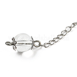 Natürliche Amethyst Pendel Pendel Anhänger&nbsp;G-H293-01AS-07