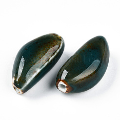 Perles en porcelaine manuelles&nbsp;PORC-N008-08L