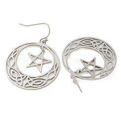 Orecchini pendenti in acciaio inossidabile 304 anti-ossidazione per donna&nbsp;EJEW-F338-04P-02