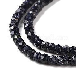 Synthetische blauen goldstone Perlen Stränge&nbsp;G-H280-07