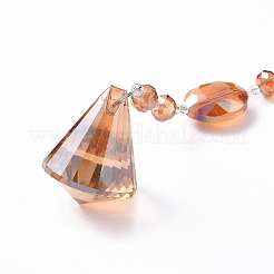 Kristalltropfenperlen Wandbehang Dekoration Anhänger Dekoration&nbsp;LS-HJEW-G019-01F