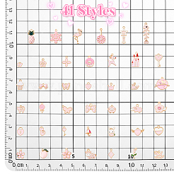 83 Stück 15 Arten Legierung Emaille Anhänger&nbsp;ENAM-PH0002-99