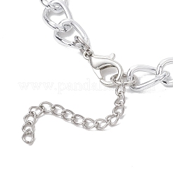 Bracciali a maglie con catene a maglie intrecciate in alluminio&nbsp;BJEW-JB11530-02
