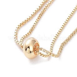 Gestellplattierung von Messing-Box-Kettenglieder-Armbändern&nbsp;KK-A183-01G