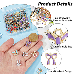72pcs 12 pendentifs en alliage de couleurs&nbsp;ENAM-HS0001-06