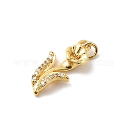 Ottone micro spianare pendenti zirconi&nbsp;KK-Z135-01G-02