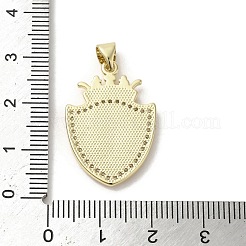 Muschelanhänger aus Messing mit Pavé-Fassung&nbsp;KK-I708-17G-G