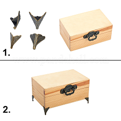 Vintage-Boxeckenschutz aus Legierung&nbsp;FIND-FH0001-23AB-RS