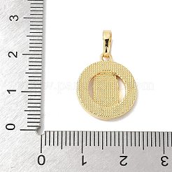 Messing-Pflaster-Anhänger mit Muscheln in Naturweiß&nbsp;KK-S522-06B-G