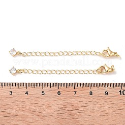 Messing mit Zirkonia Kettenverlängerung&nbsp;LS-KK-B102-43G