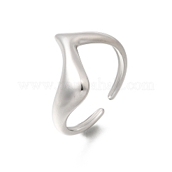 Offene Manschettenringe aus Edelstahl 304&nbsp;RJEW-T034-03P