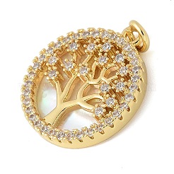 Pendentifs avec zircon cubiques à micro-pavés en laiton&nbsp;X1-KK-K298-16G-02