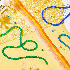 8 filo 8 colori fili di perle di vetro placcato&nbsp;EGLA-TA0001-49A