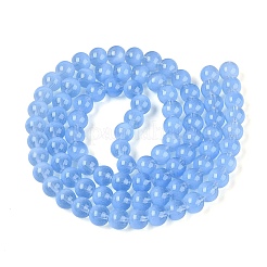 Colliers de perles en verre transparent imitant les yeux de chat&nbsp;GLAA-Q110-01C-05