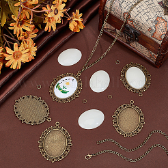 DIY-Kits zum Herstellen von Halsketten mit Anhängern aus Legierung&nbsp;DIY-PH0031-60