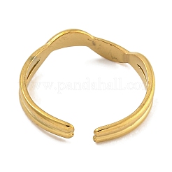 Bague ouverte en acier inoxydable 304 pour femme&nbsp;RJEW-U014-08G