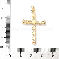 Pendentifs avec zircon cubiques à micro-pavés en laiton&nbsp;KK-A281-26A-G