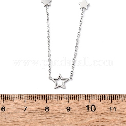 Collares de cadena de eslabones de estrella de acero inoxidable 304&nbsp;NJEW-R026-13P