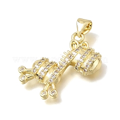 Pendentifs en laiton zircon cubique transparent&nbsp;KK-A303-36G