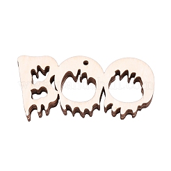 Mot boo halloween ornements de découpes en bois vierges&nbsp;WOOD-L010-07