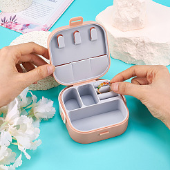 Set di gioielli quadrato in pelle sintetica&nbsp;AJEW-TAC0014-13C