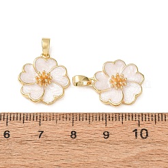 Colgantes de esmalte de latón&nbsp;KK-CBADD64-01G
