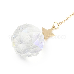 Decorazione pendente in ottone con luna elfica&nbsp;HJEW-TA00226