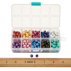 Perline acrilico placcato&nbsp;PACR-TA0001-01