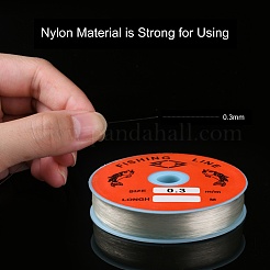 Transparent Angelfaden Nylondraht&nbsp;X-EC-L001-0.3mm-01