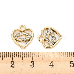 Pendentifs en strass en alliage de placage uv&nbsp;PALLOY-D026-07G
