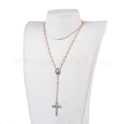 Colliers avec pedentifs en alliage&nbsp;NJEW-JN02269-03