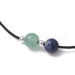 6 Stück Armbänder aus natürlichen Edelsteinen mit runden Perlen für Männer und Frauen&nbsp;BJEW-JB11751