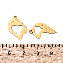 Geteilte Anhänger aus Edelstahl 304&nbsp;LS-STAS-H235-03C-G