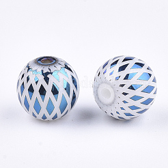 Perles en verre electroplate&nbsp;X-EGLA-S178-07C
