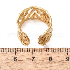 Dreieckige Manschettenringe aus hohlem Edelstahl 304&nbsp;RJEW-G370-01G