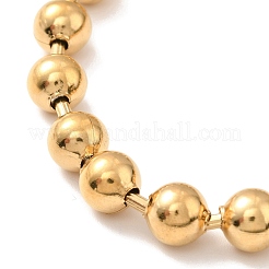PVD-Vakuumbeschichtung 304 Edelstahl Kugelkette Halskette & Armband Set&nbsp;STAS-D181-01G-01A